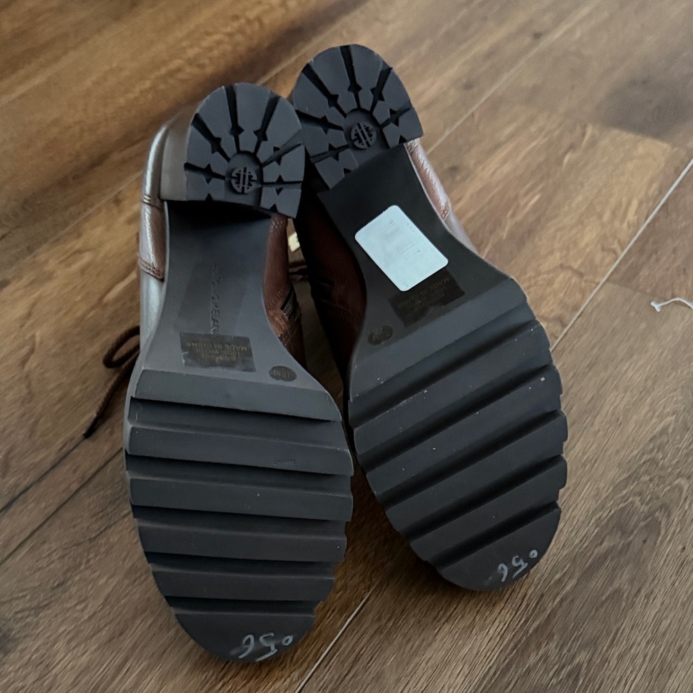 Antonio Melani Brown Wool and Leather platform boots - Picture 5 of 5